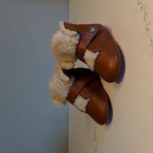 Coach Baby Hiker Booties, Size 3, Natural Color